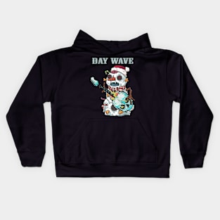 DAY WAVE BAND XMAS Kids Hoodie